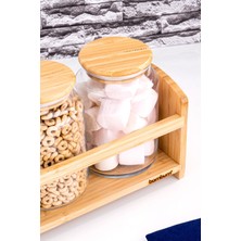 Bambum Bench - 4 Parça Standlı Baharatlık Seti Küçük