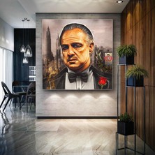 SML Tablo The Godfather Film Afişi Don Carleone Efsane Film Kanvas Tablo