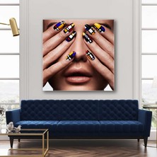 SML Tablo Nail Art Sanat Eseri Tırnak Süsü Tırnak Tasarım Stüdyosu Kanvas Tablo