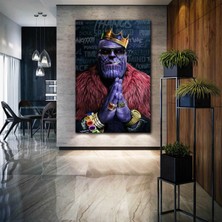 SML Tablo Siyah Gözlüklü Thanos Avengers Marvel Film Poster Kanvas Tablo