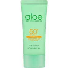 Holika Holika Aloe Soothing Essence Waterproof Sun Cream SPF50+ - Aloe Yatıştırıcı Özlü Güneş Kremi