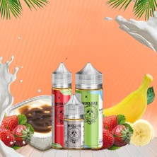 Nuclear Kimya Milkshake Dıy Kit Çilek Muz Milkshake Aroması ( 6 ml Aroma Içerir ) 30 ml