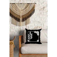 Caisya Home Modern Desenli Çift Yön Dijital Baskılı Dekoratif Kırlent Kılıfı Yastık Kılıfı 39 x 39 cm