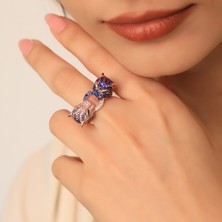 Ravza Gümüş 925 Ayar Gümüş Leopar Yüzük