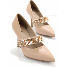 Bambi Nude  Kadın Klasik Topuklu Ayakkabı K01209311009