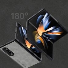 Qichengda For Samsung Galaxy Z Fold4 Klasik Cilt Hissi Cep Telefonu Kılıfları Kılıfı (Yurt Dışından)