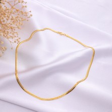 Miavi Silver 925 Ayar Gümüş Yılan Zincir Kolye