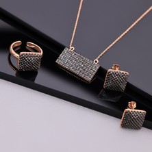 Miavi Silver 925 Ayar Gümüş Onix Taşlı Set