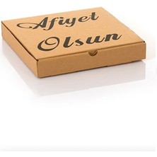 Koli Kutu Gelsin Pizza Kutusu 30X30X4CM (100 Adet)