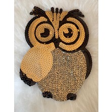 Gönülden Tasarım 27X19 cm Pul Peyetli Baykuş Aplike Yama Arma