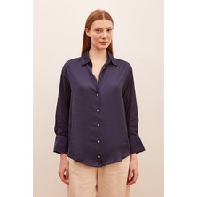 Never More Basic Saten Gömlek