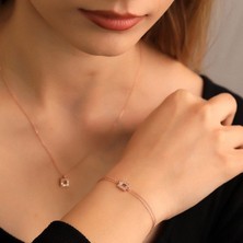 Miavi Silver 925 Ayar Gümüş Minimalist Kolye Bileklik Set