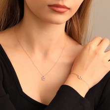 Miavi Silver 925 Ayar Gümüş Minimalist Kolye Bileklik Set