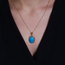 Adil İdil Kuyumculuk Sedef Taşlı 14 Ayar Kolye