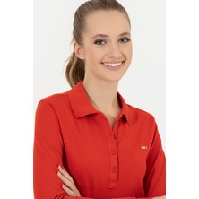 U.S. Polo Assn. Kadın Kırmızı Sweatshirt 50261237-VR030