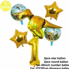 Parti Station Dinazor Konsept Yaş Balon Konsept Doğum Günü Set Yaş Balon Set
