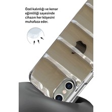 Deilmi Iphone X/XS Uyumlu Şeffaf Siyah Lens Korumalı Renkli Kapitone Görünüm Çizilmez Dapper Silikon Kılıf Kapak