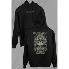 Kendim Seçtim Ben Sahar Behemoth Metal Rock Kuru Kafa Skull Ön ve Arka Baskılı Sweatshirt Unisex Kapüşonlu Hoodie