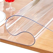 Morlido Camsı Şeffaf Masa Koruyucu 1.4 mm Dikdörtgen Şekilde Eviniz İçin Koruma