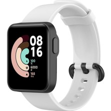 Dexmon Xiaomi Mi Watch Lite 2 Kordon Tokalı Kolay Ayarlanabilir Esnek Silikon Spor Şık Tasarım Kordon Kayış