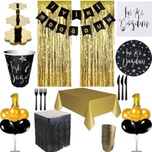 Çıtı Pıtı Store Gold 1 Yaş Lüks Parti Seti