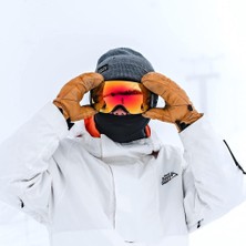 Easy Idea UV400 Korumalı Anti-Sis Çift Katman Orange Lens Snowboard Kayak Gözlüğü