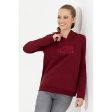 U.S. Polo Assn. Kadın Vişne Sweatshirt 50256249-VR223