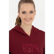 U.S. Polo Assn. Kadın Vişne Sweatshirt 50256249-VR223