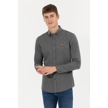 U.S. Polo Assn. Erkek Antrasit Gömlek 50256275-VR006