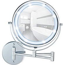 Wenko 3656530100 Power-Loc LED Wandspiegel Lumi