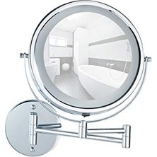 Wenko 3656530100 Power-Loc LED Wandspiegel Lumi