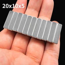 Hdg Neodyum Mıknatıs Dikdörtgen 20X10X5 mm