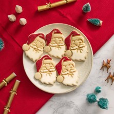Hobist Noel Baba Kardan Adam Kar Küresi Yılbaşı Kurabiye Kalıbı ve Şeker Hamuru Kalıbı Üçlü Set