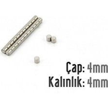 Hdg Neodyum Mıknatıs Magnet - 4 mm Çap - 4 mm Kalınlık