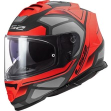 LS2 STORM FASTER MAT KIRMIZI TITANIUM XXL BEDEN HBCV00003GUXPE M1252410-37