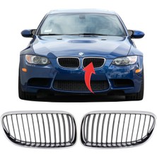 Gkl Bmw E92+LCI Ön Panjur Krom Set Siyah 2010-2013 51137254967