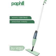Paphill Sprey Mop Deterjan Hazneli Spreyli Temizlik Paspası- Su Yeşili