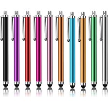 TEKNETSTORE 10' Lu Renk Paketi Evrensel Stylus Dokunmatik Kalem Tablet Ipad Apple iPhone Samsung Xiaomi Huaweı Uyumlu