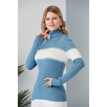 Jerusalema Kadın Balıkçı Yaka Triko Kazak