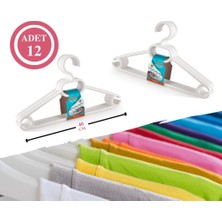 Flosoft Flora F316 Büyük Boy Klasik Askı 12'li, 40 cm