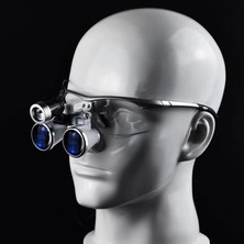 Tıbbi Cerrahi Büyüteç LED Işıklı 3.5x Büyütme Binoküler Loupes Gözlük Taşıma Çantası