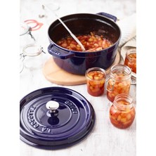 Staub La Cocotte Döküm Tencere | Koyu Mavi | 20 Cm | 2,2 L | Yuvarlak