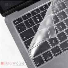 AktarMobile MacBook Air 13 2020 A2179 Uyumlu Şeffaf Klavye Koruyucu Türkçe Q Silikon Ped Trasparan