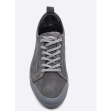 Fosco Süet Deri Gri Sneaker Erkek Ayakkabı 9822 116