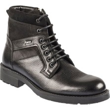 Fosco Bağcıklı Siyah Kauçuk Taban Sıcak Astar Erkek Bot 7579 551 820 852