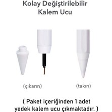 TEKNETSTORE Apple Ipad 10. Nesil 2022 10.9 Inç Stylus Yazım Çizim Için Avuç Içi Reddetmeli Dokunmatik Kalem