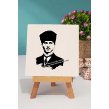 Hedizu Öğretmenler Günü Hediyesi Atatürk Asil Kan Dekoratif Taş Baskı