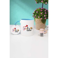 Hedizu En Tatlı Veteriner Hekim Mavi Kupa Bardak Anahtarlık