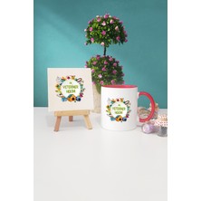 Hedizu Veteriner Hekime Hediye Veteriner Hekim Kırmızı Kupa Bardak Dekoratif Taş