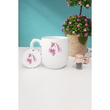 Hedizu Unicorn Oval Kupa Bardak Anahtarlık
